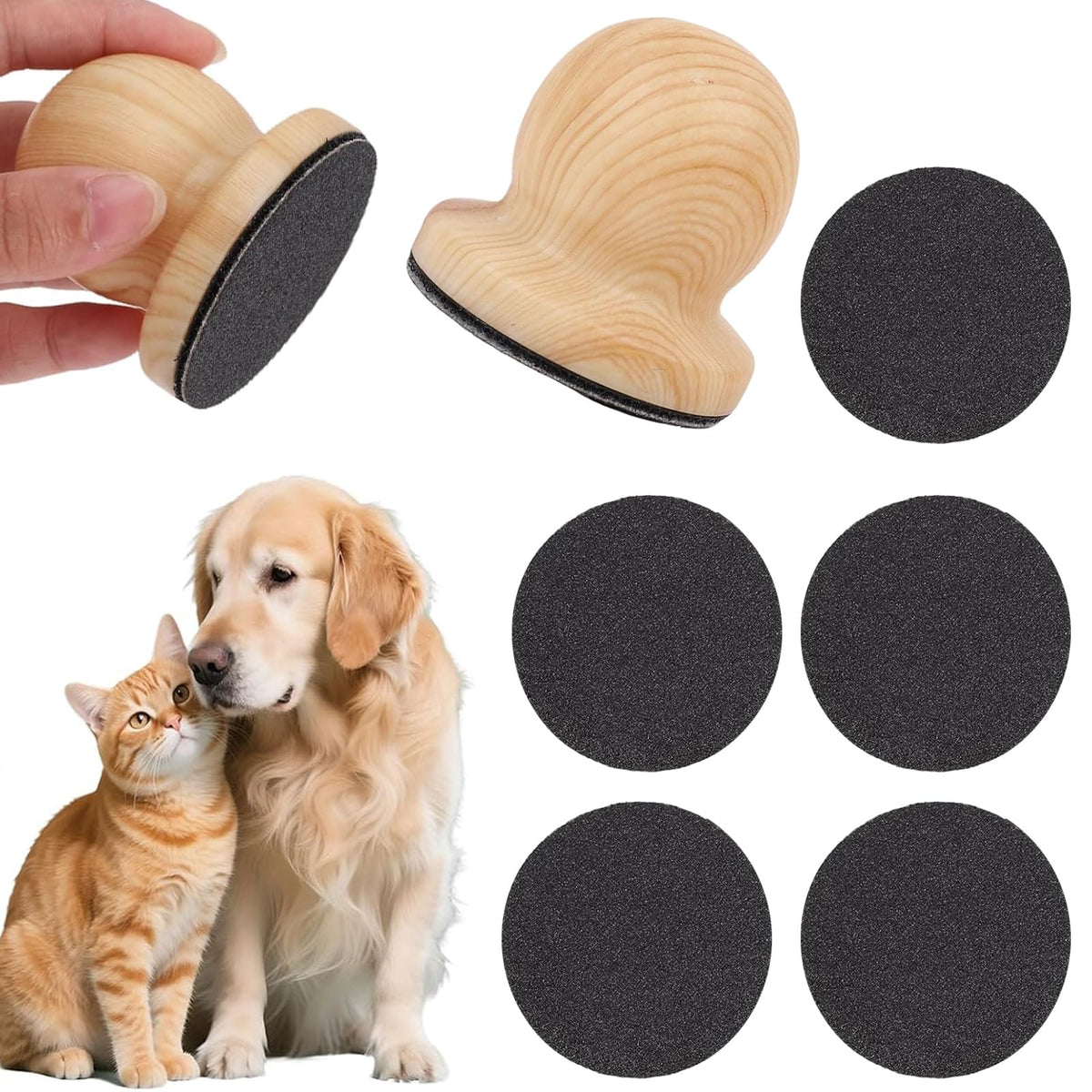 Dog Nail File with 6 Pcs Filing Disc Q72018