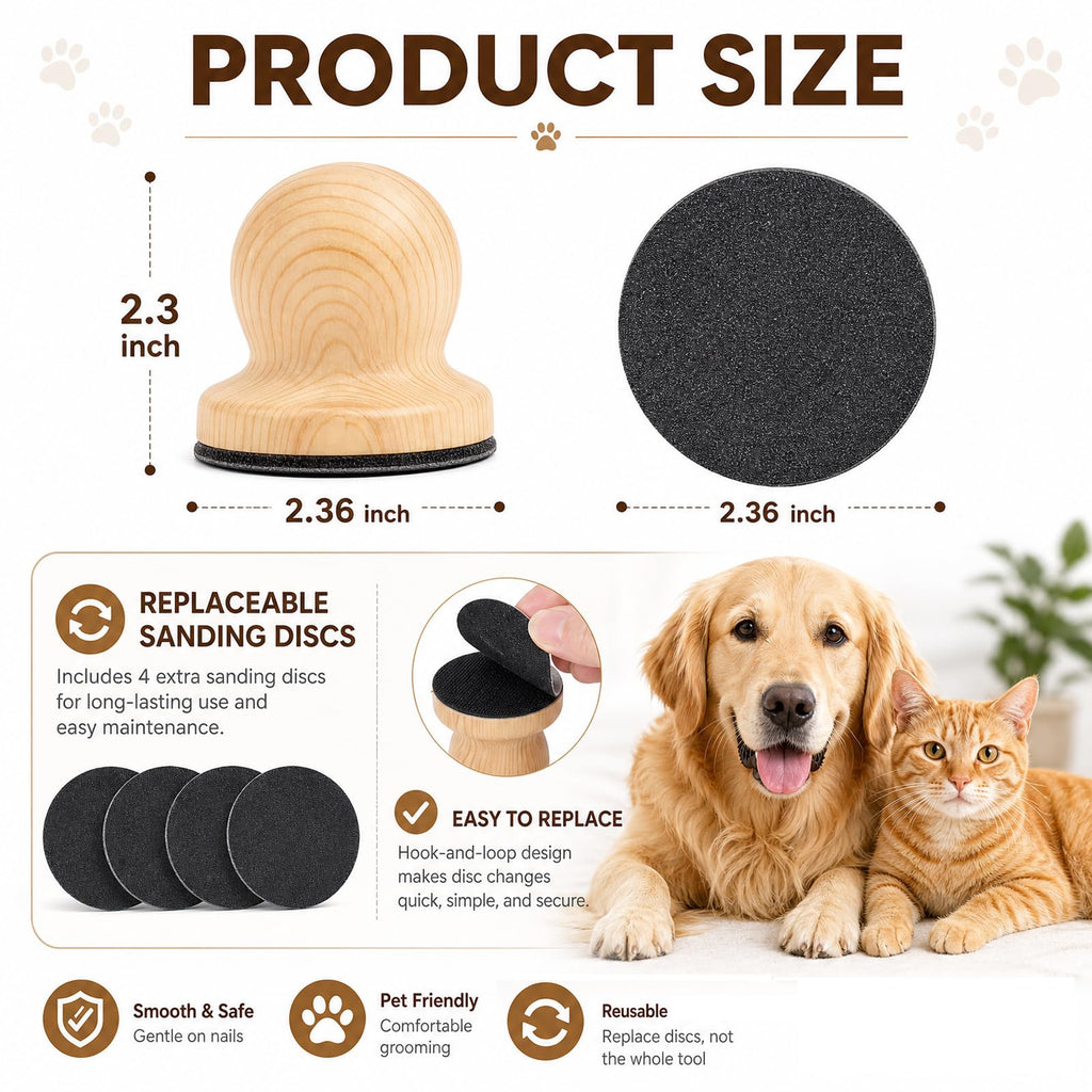 Dog Nail File with 6 Pcs Filing Disc Q72018