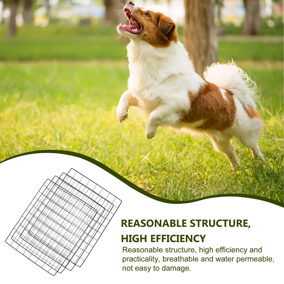 4pcs Flexible Iron Mesh Dog Fence Panels G832212