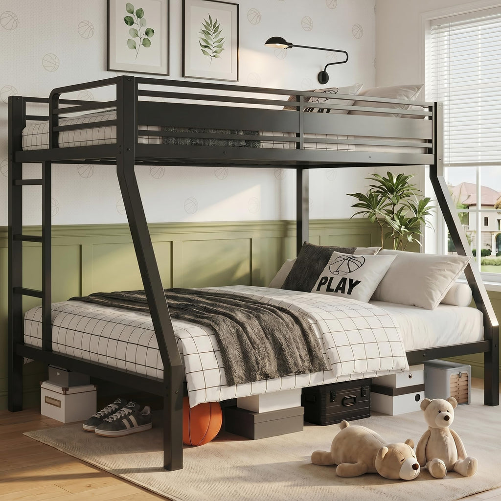 Black Twin Over Full Size Bunk Beds G61287