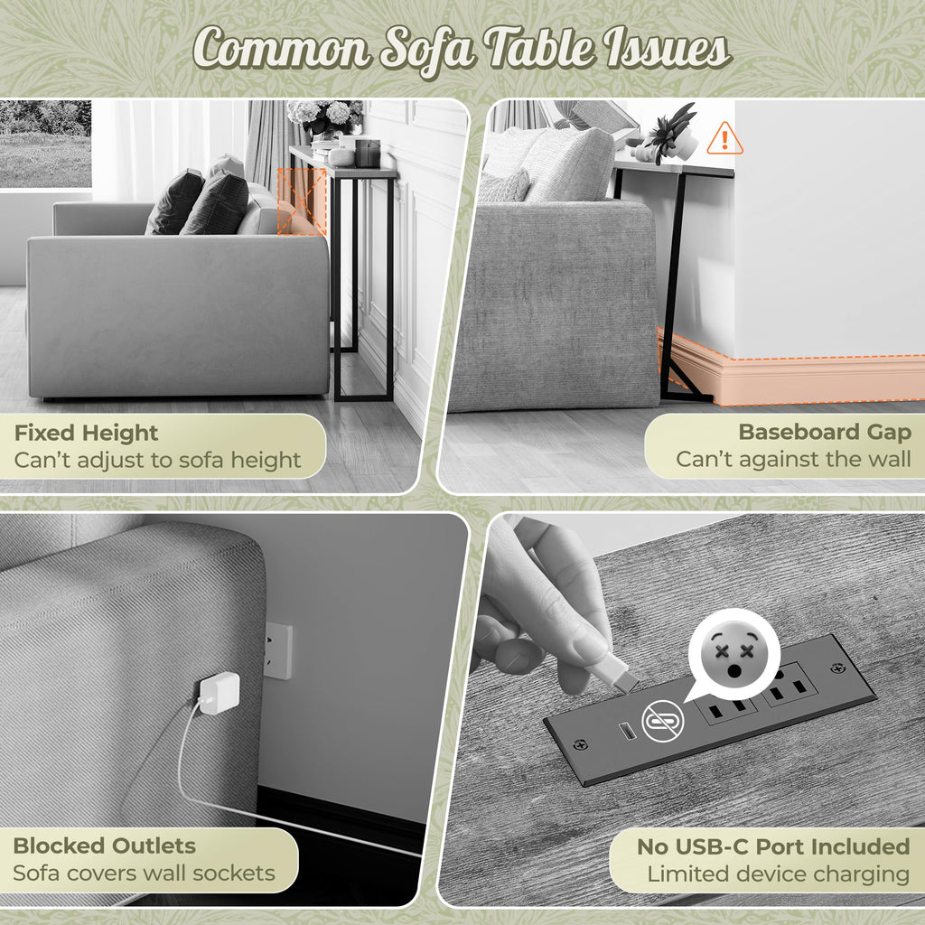 Sofa Table with Power Outlets M9250