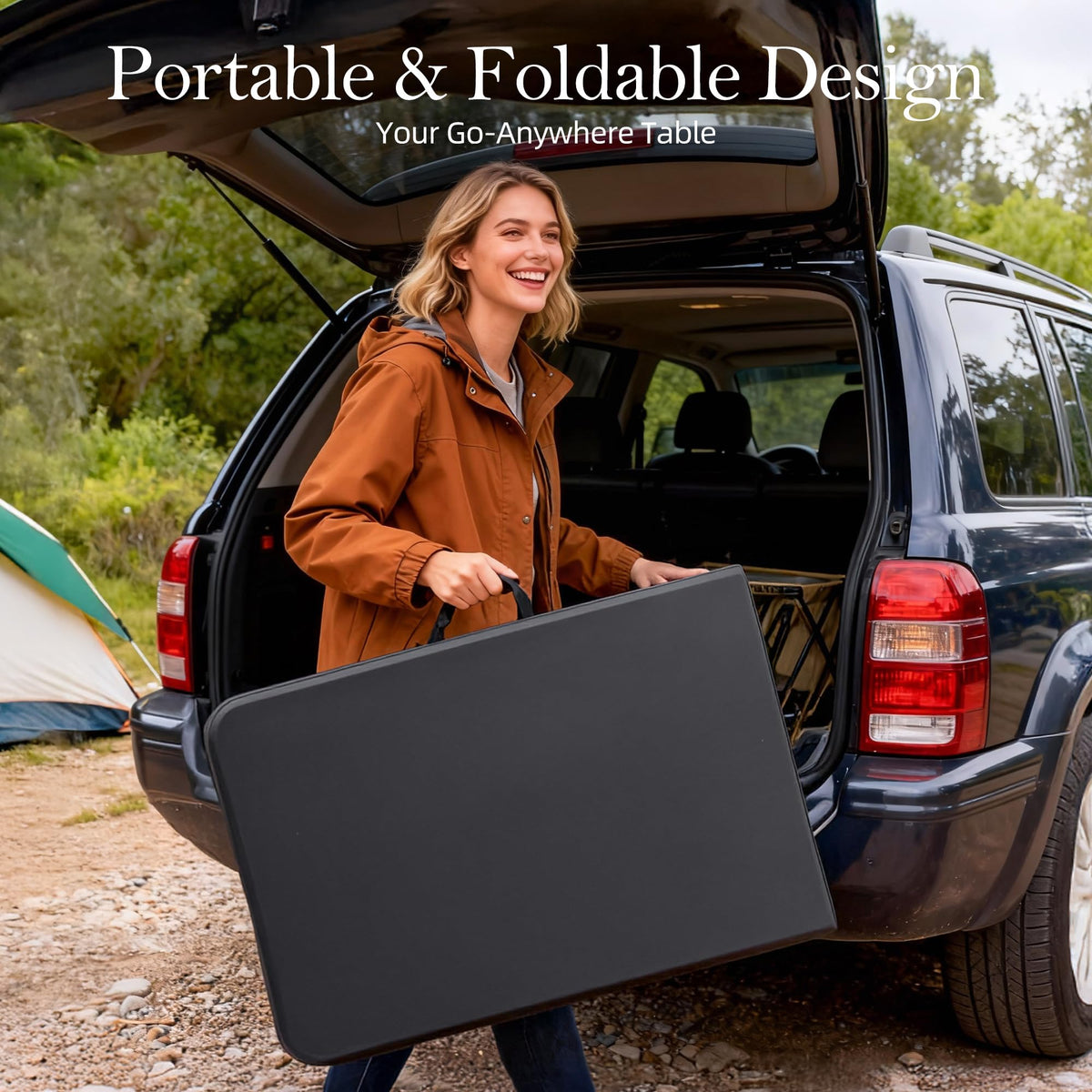 6FT Heavy Duty Foldable Plastic Table Z161812