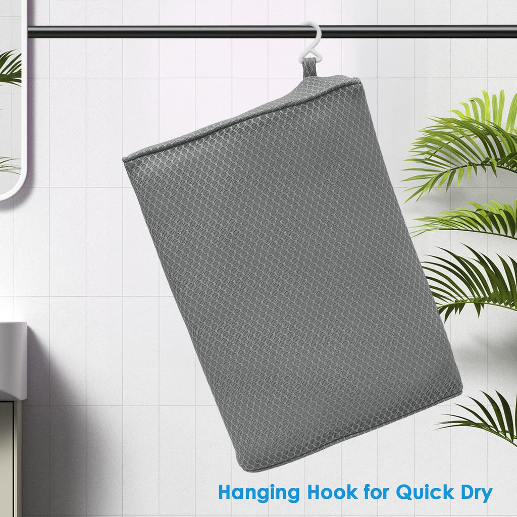 Shower Seat Cushion Non-Slip Washable Gray I940824