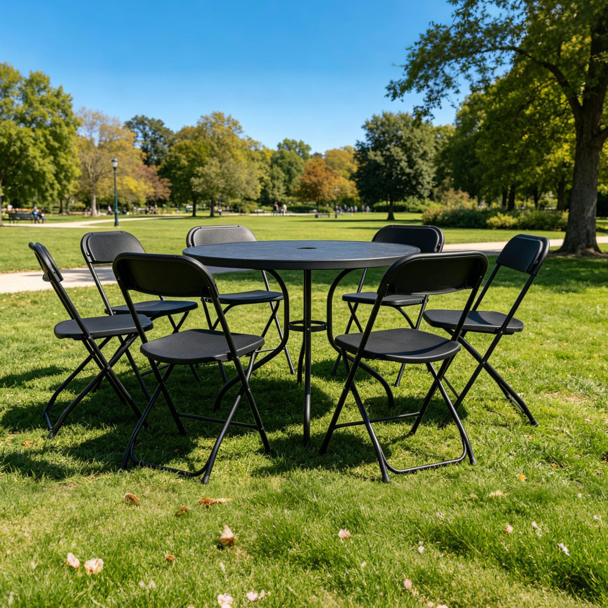 Plastic Folding Chairs Set of 10 T6712