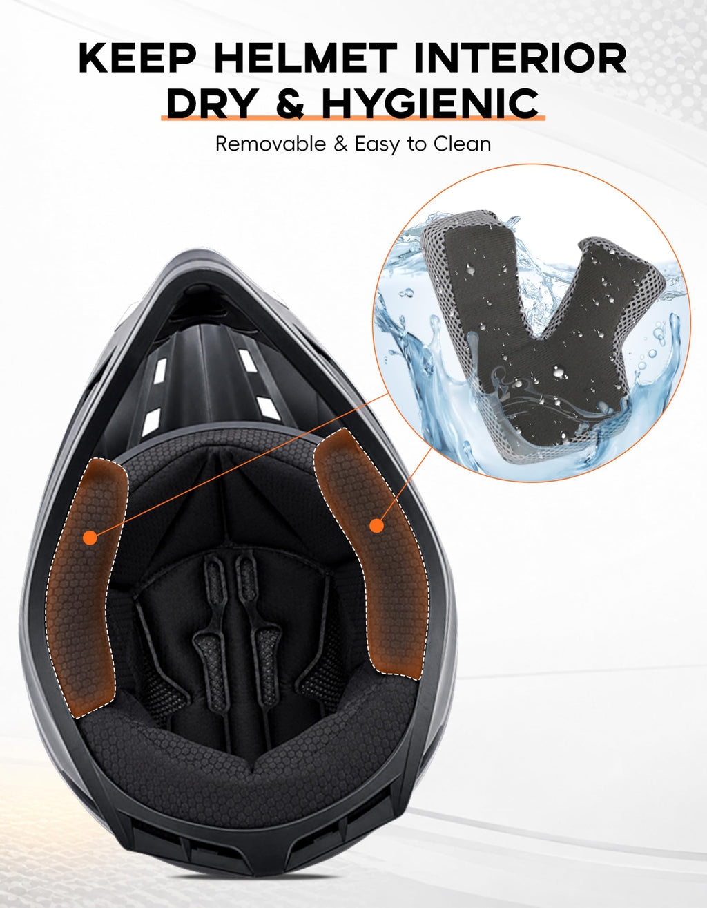 Black Youth Kids Full Face Motocross Helmet L48615