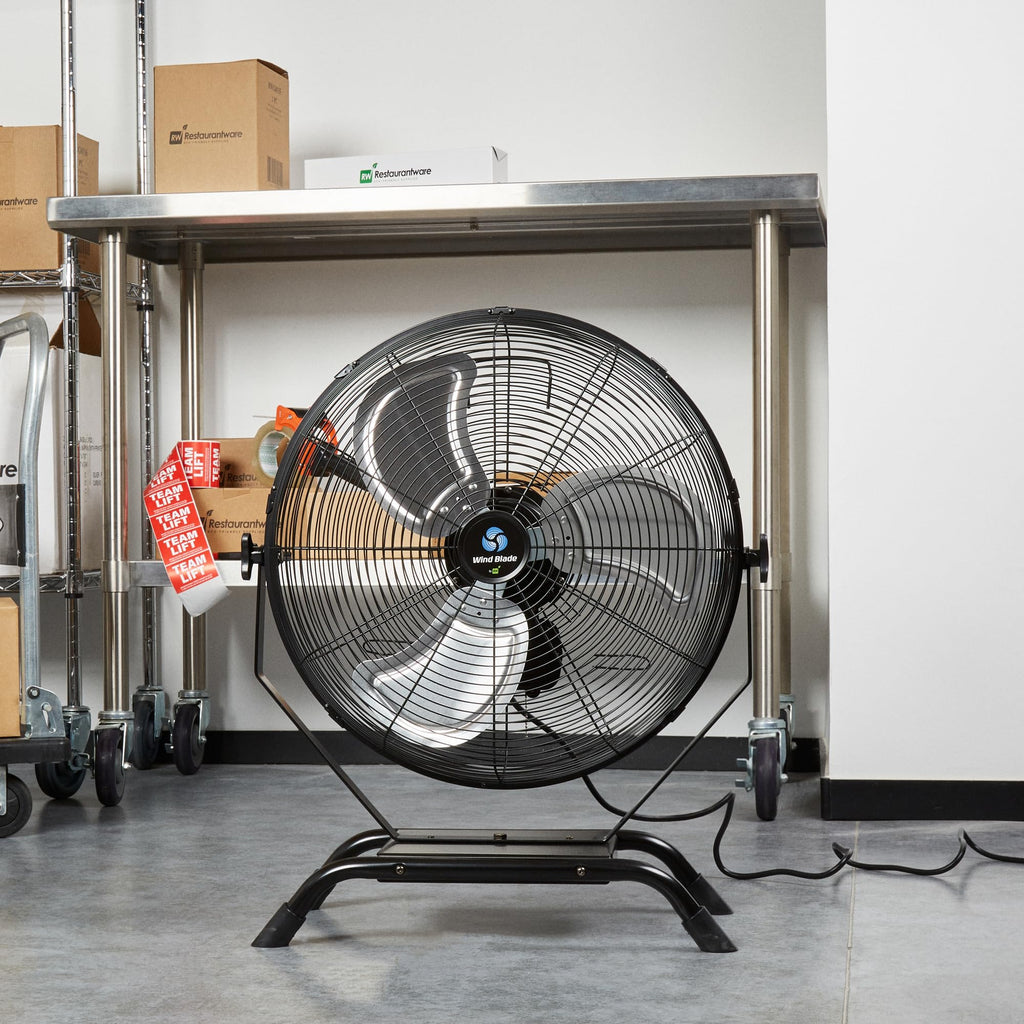 24 Inch Steel Floor and Wall-Mount Misting Fan I3851