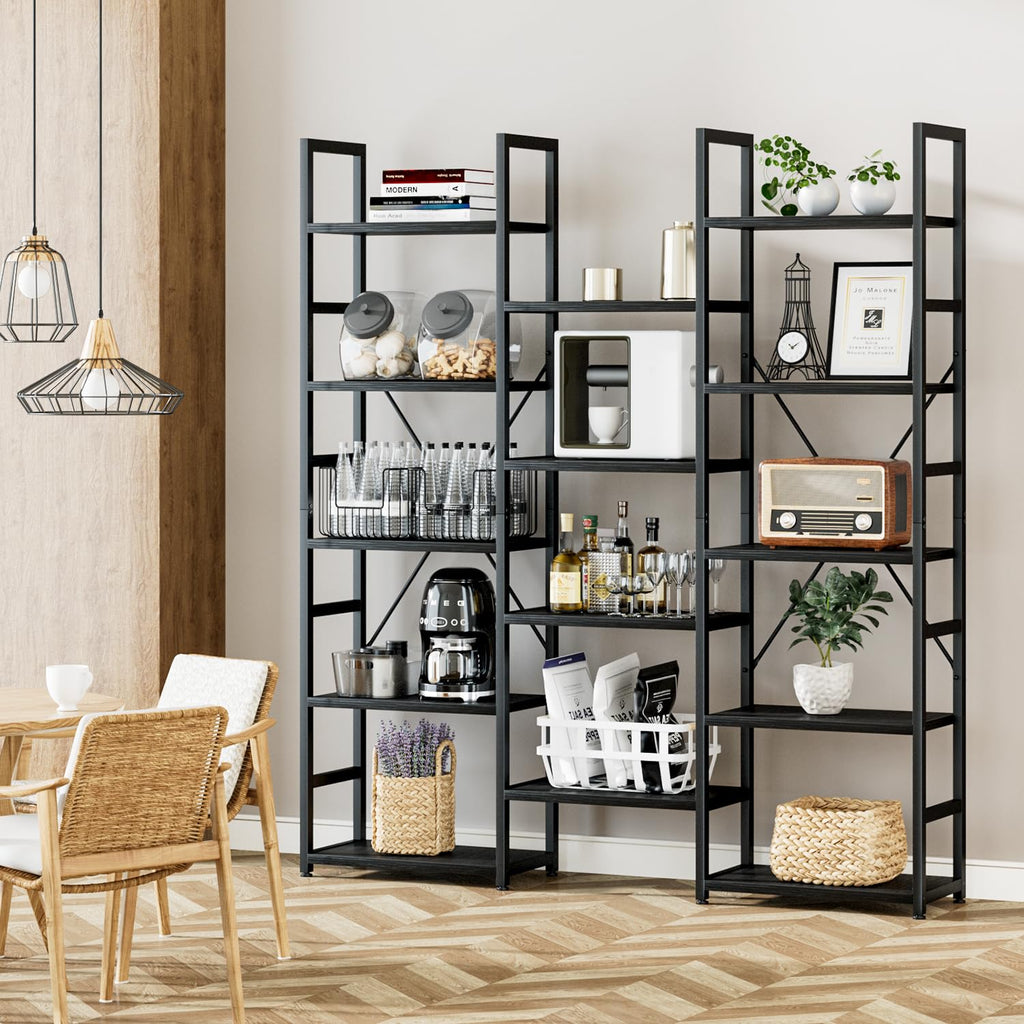 Black 5 Tier Bookshelf P54120