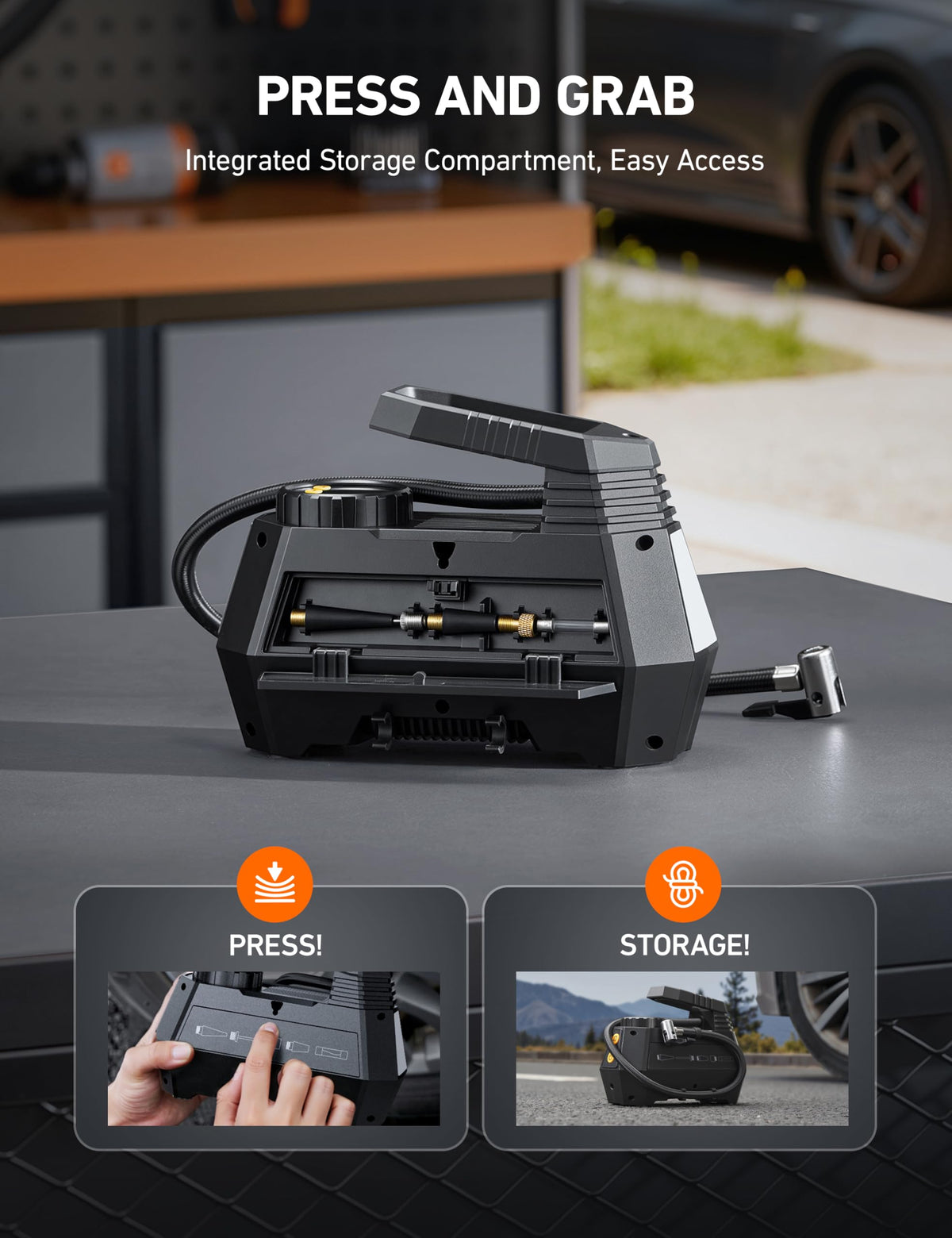 Cordless Portable Air Compressor W7004