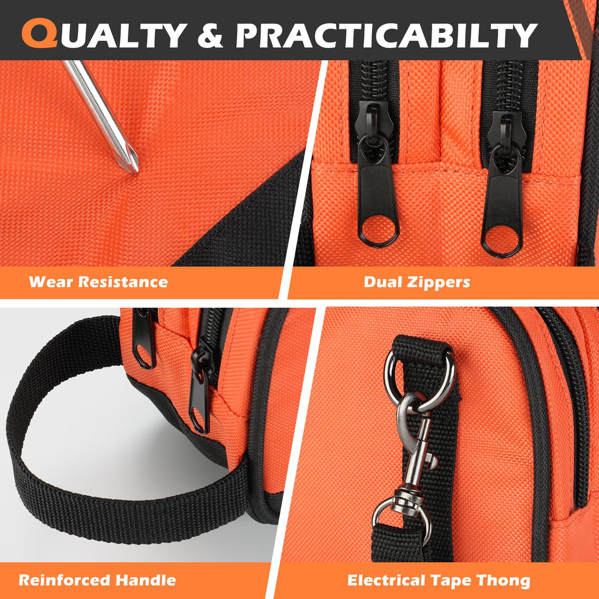 10 Inch Wide Mouth Waterproof Tool Bag X24332