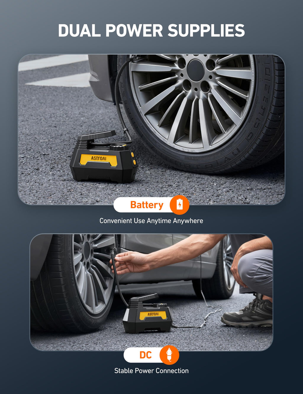Cordless Portable Air Compressor W7004