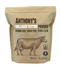 Collagen Peptide Powder, 1 lb, Hydrolyzed, Gluten Free, Grass Fed, Unflavored W9282