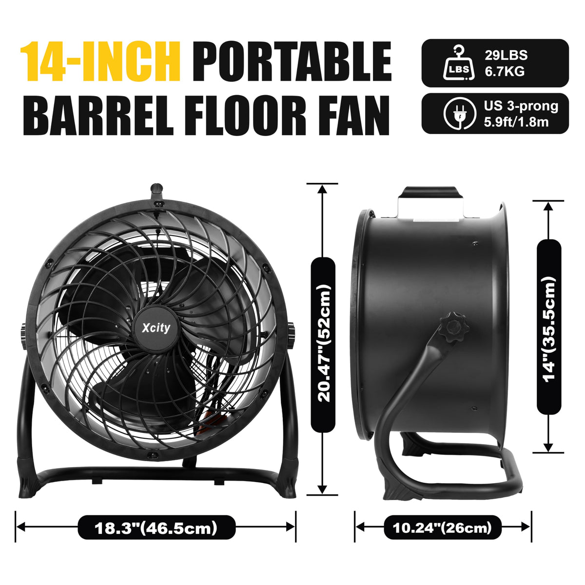 14 Inch Industrial Drum Fan Y931313