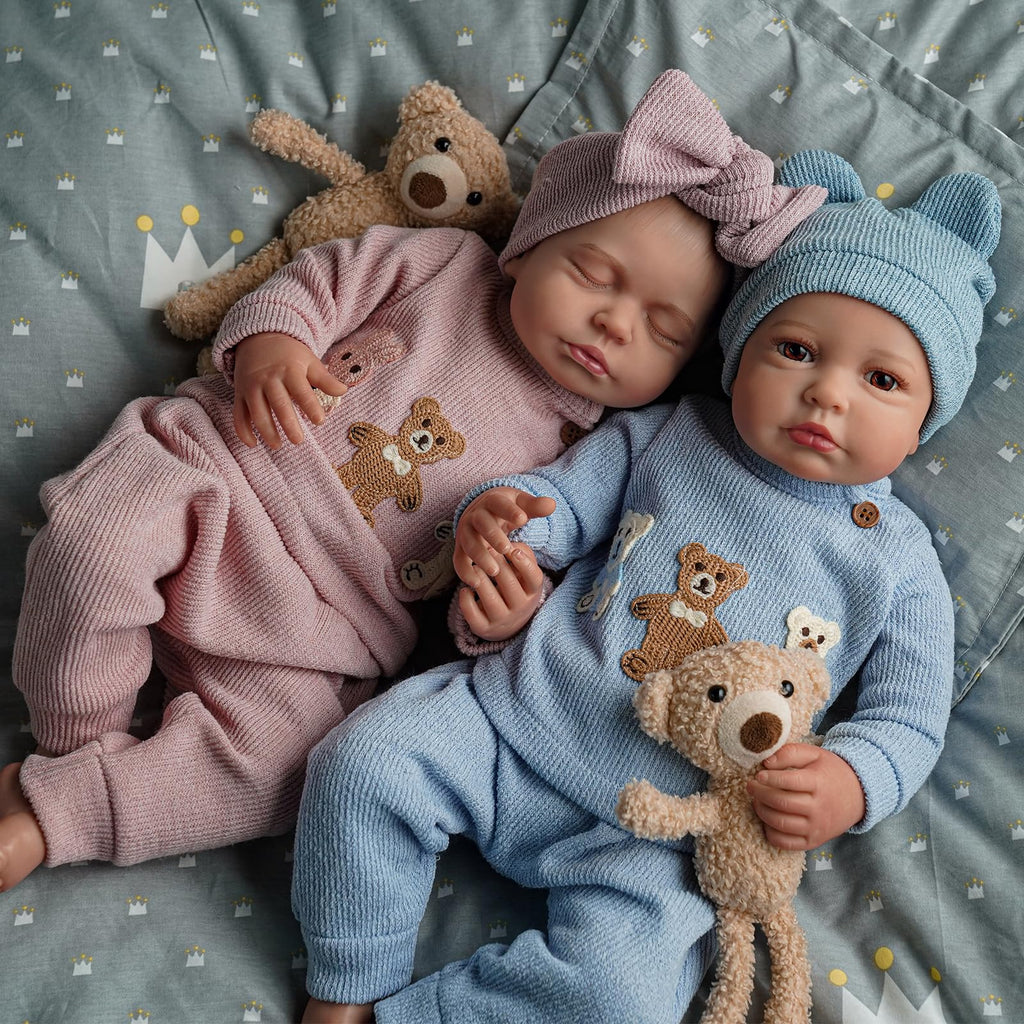 20 Inch Lifelike Reborn Baby Dolls Twins N6722