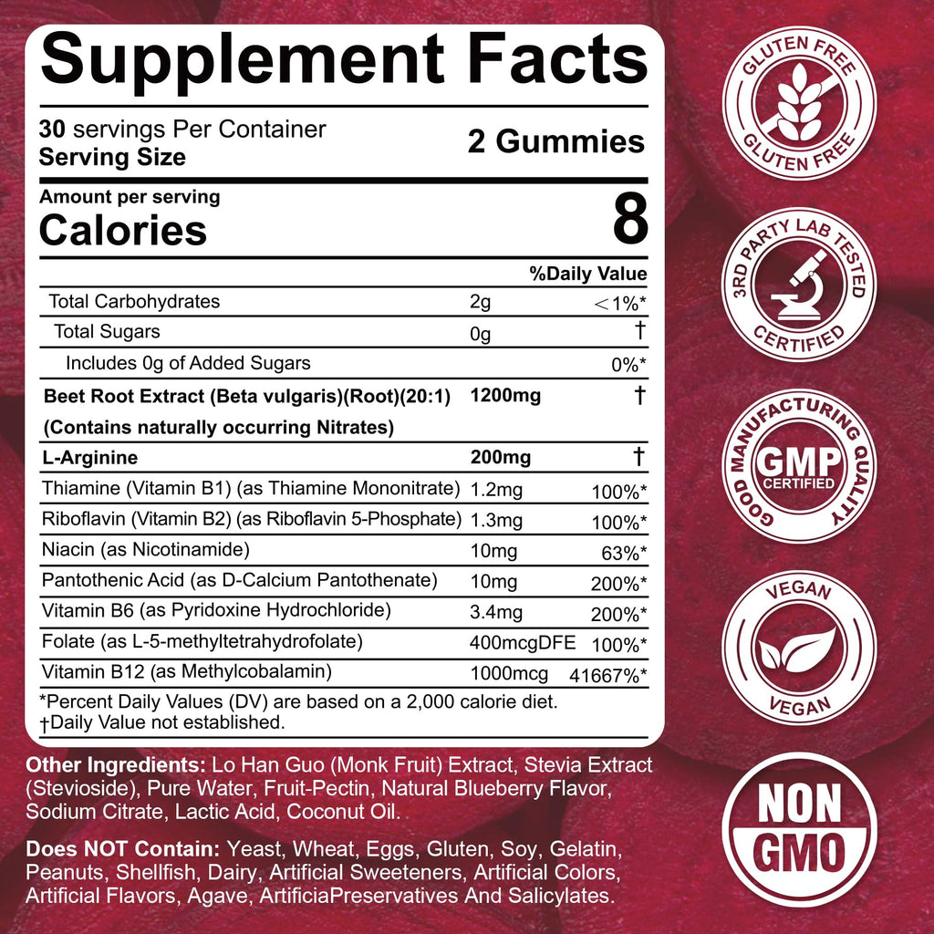 Red Yeast Rice Gummies 2400MG with CoQ10 Y577537
