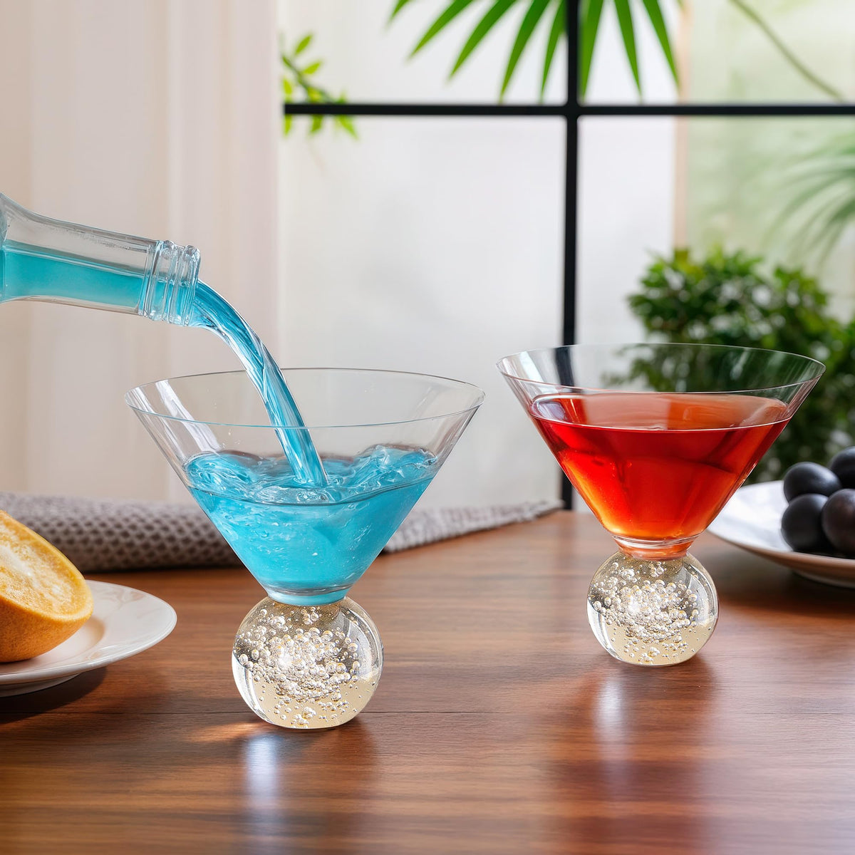 10oz Stemless Martini Glasses Set of 4 X69167
