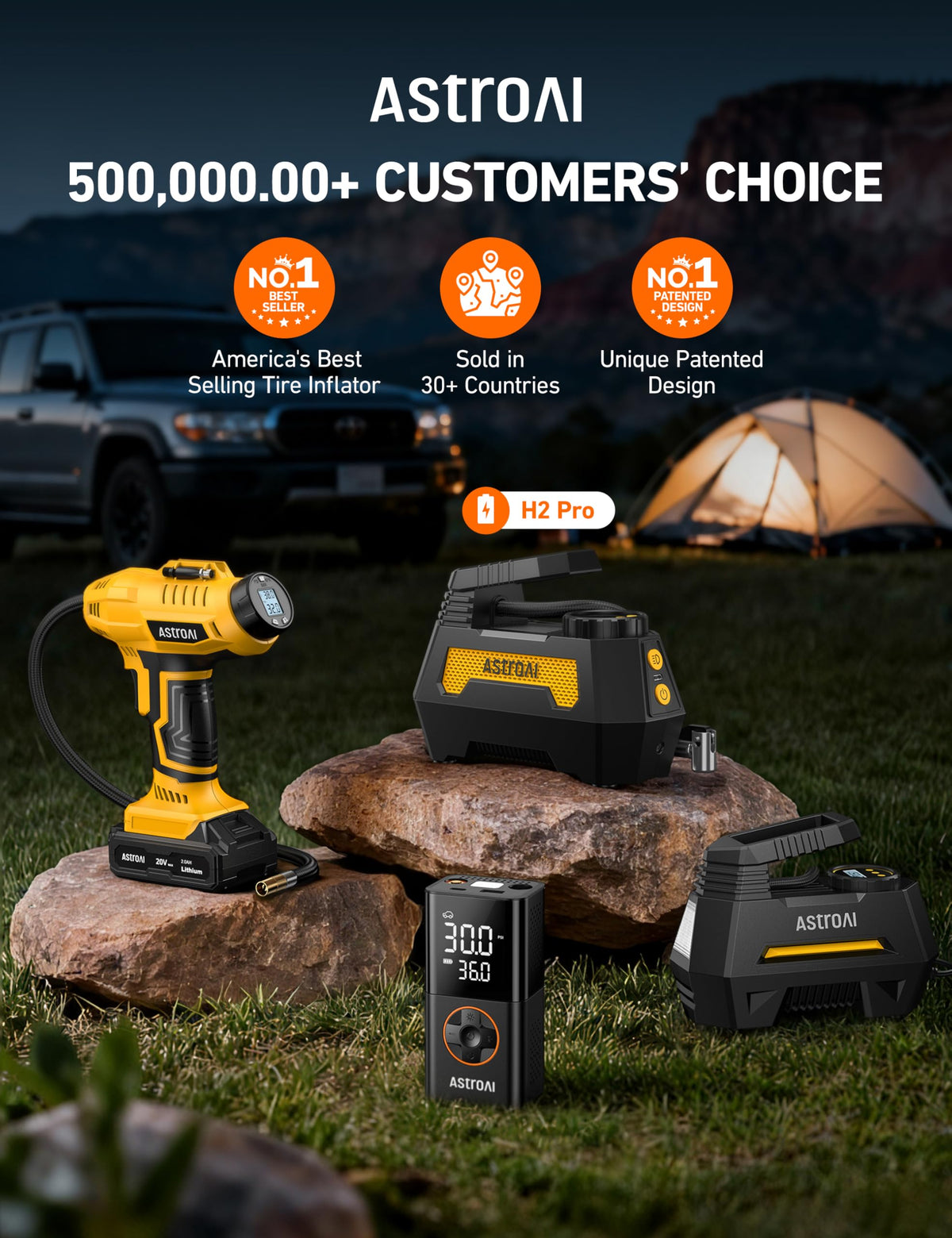 Cordless Portable Air Compressor W7004