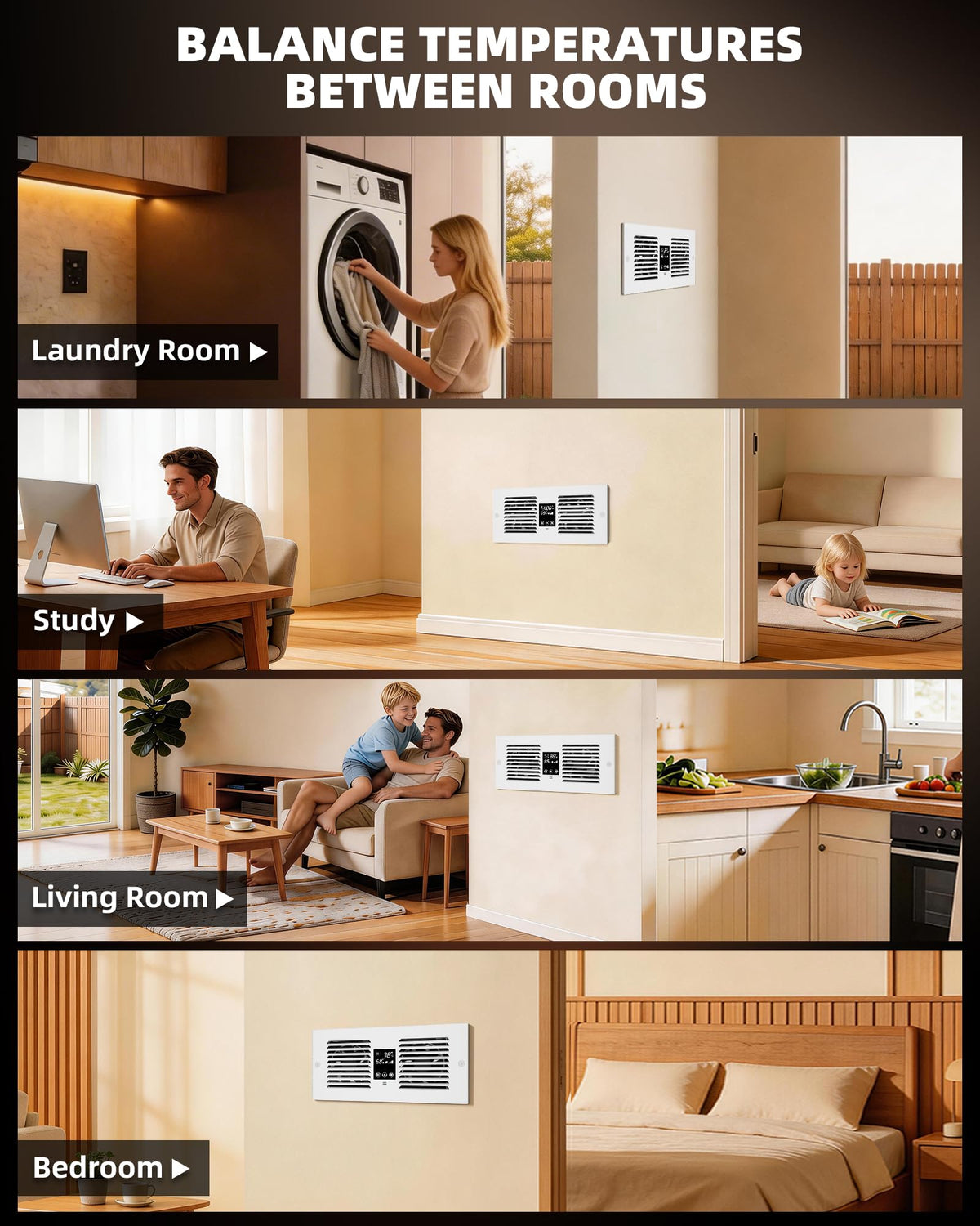 Reversible Room to Room Fan C148