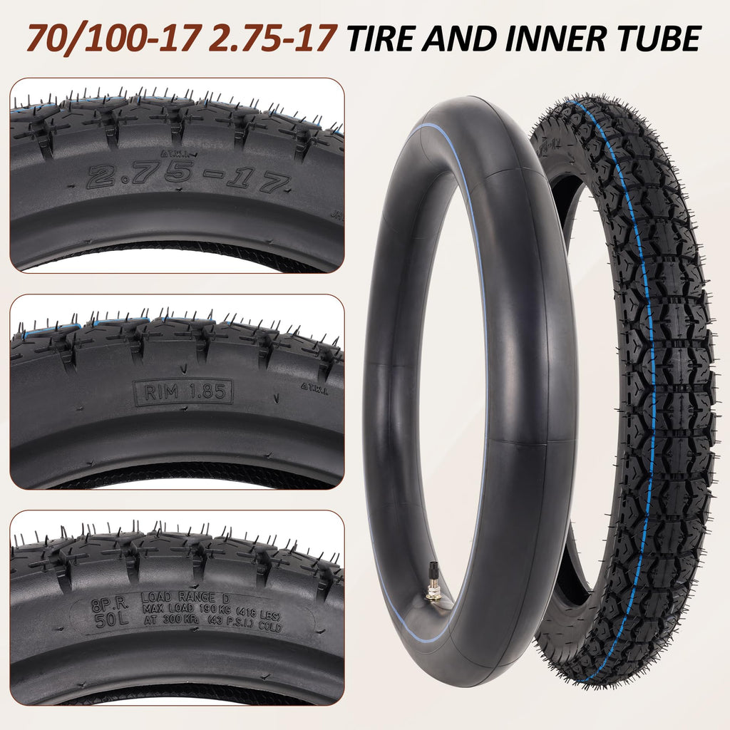 70/100-17 Tire and Inner Tube Set U57785