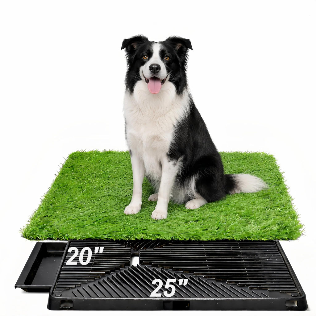 25" x 20" Artificial Grass Dog Potty Training Pad with Tray R60025
