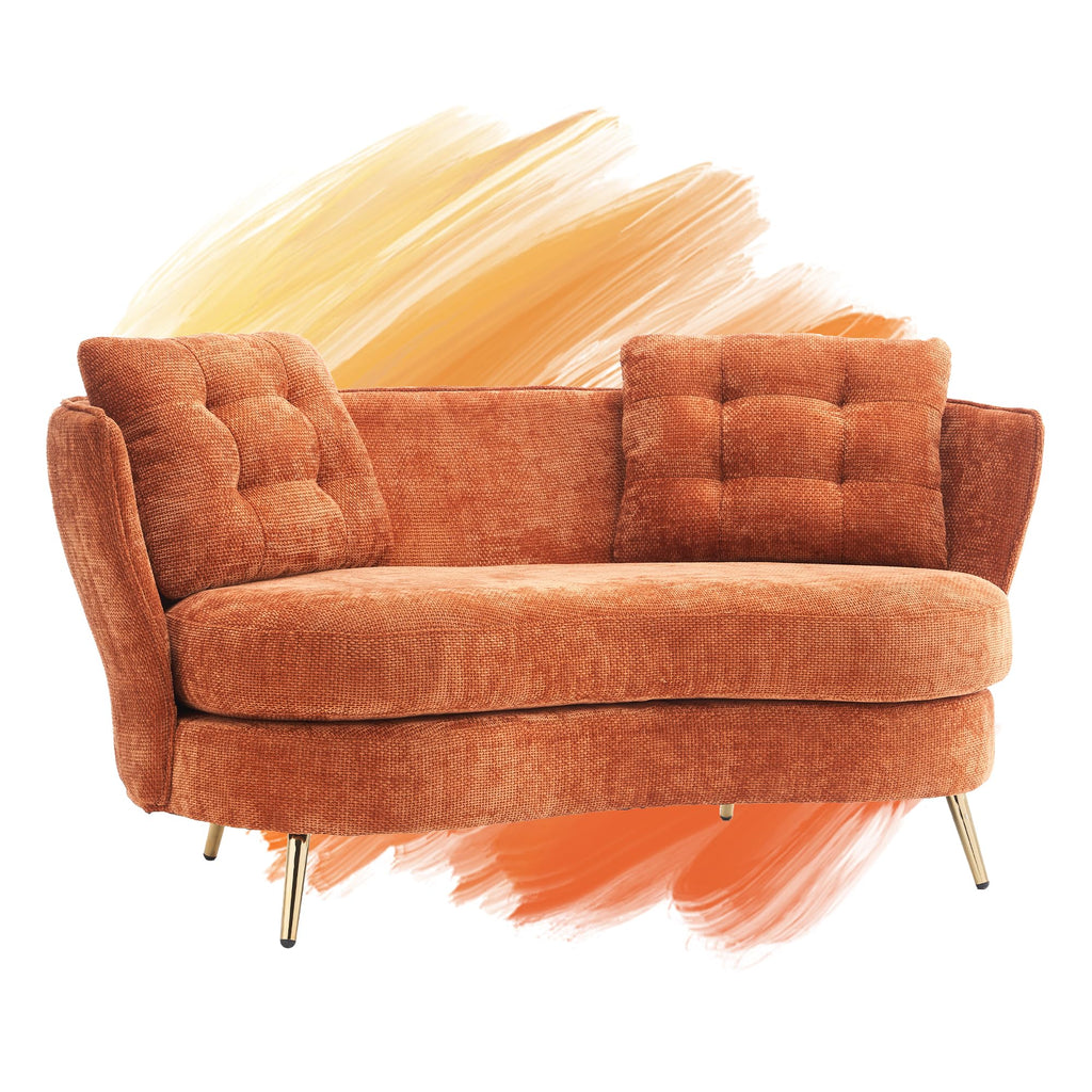 Tufted Velvet Two Seater Sofa B6482