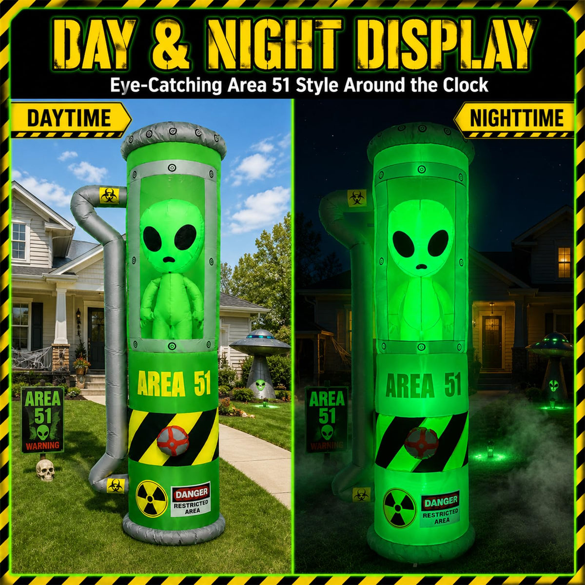 8FT Inflatable Outdoor Decoration with LEDs L76695