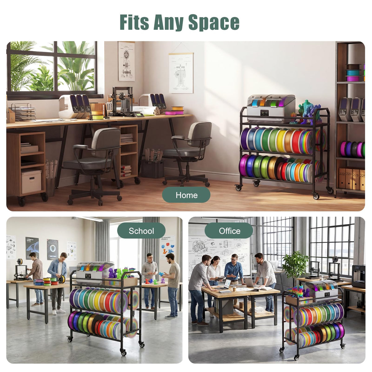 Filament Storage Rack with Wheels Y9871