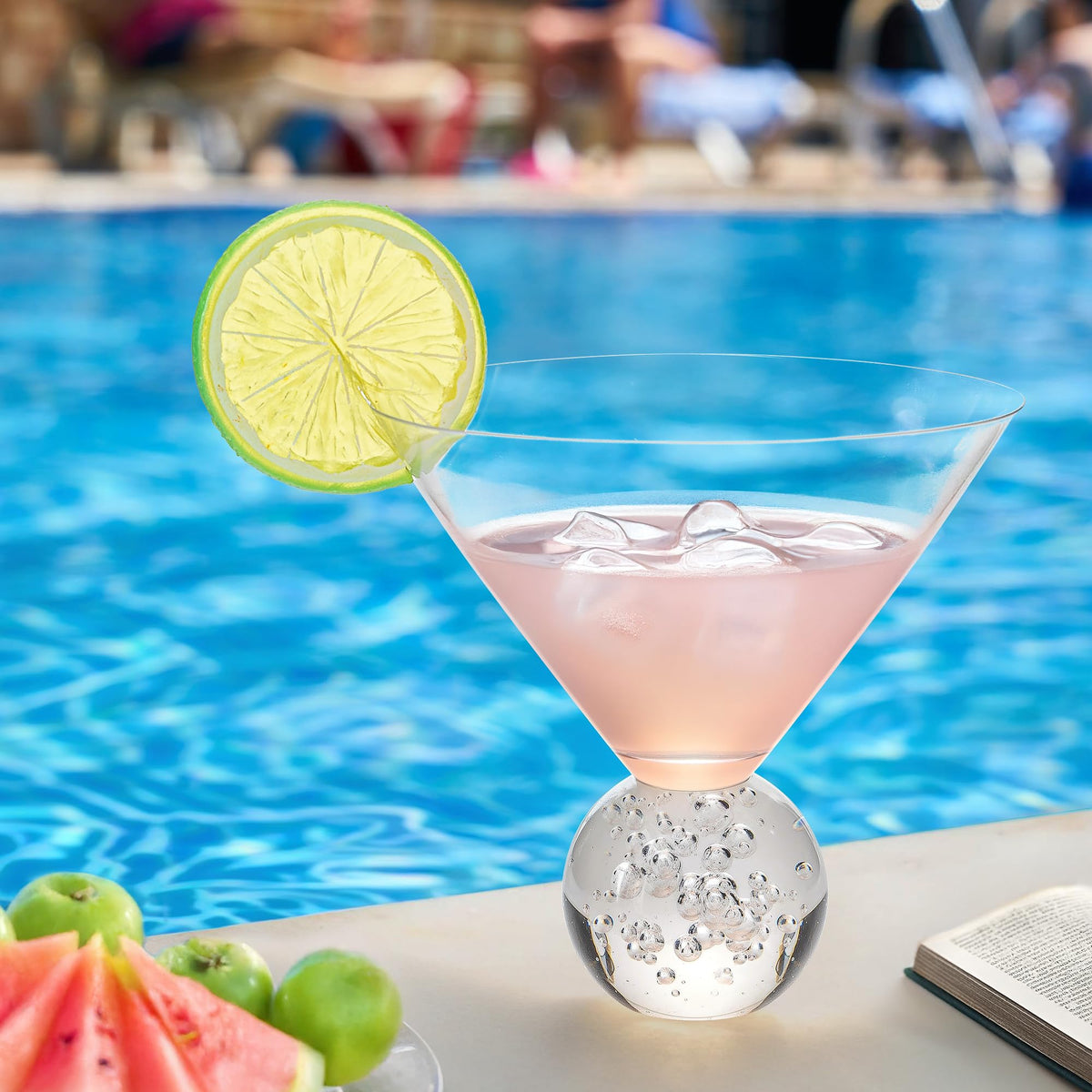 10oz Stemless Martini Glasses Set of 4 X69167