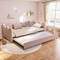 Pink Gingham Twin Size Daybed with Trundle B20856