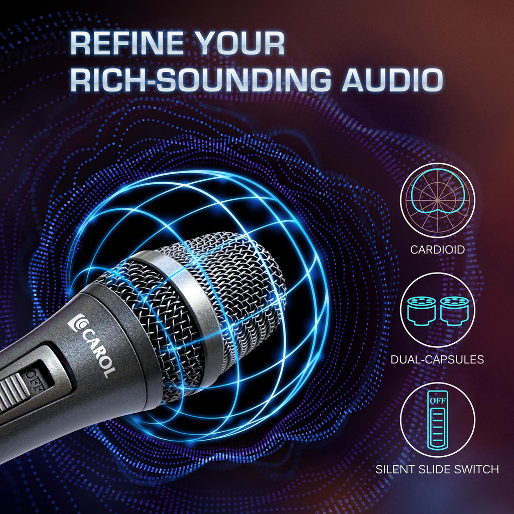 XLR Wired Dynamic Cardioid Vocal Microphone with Switch A21101