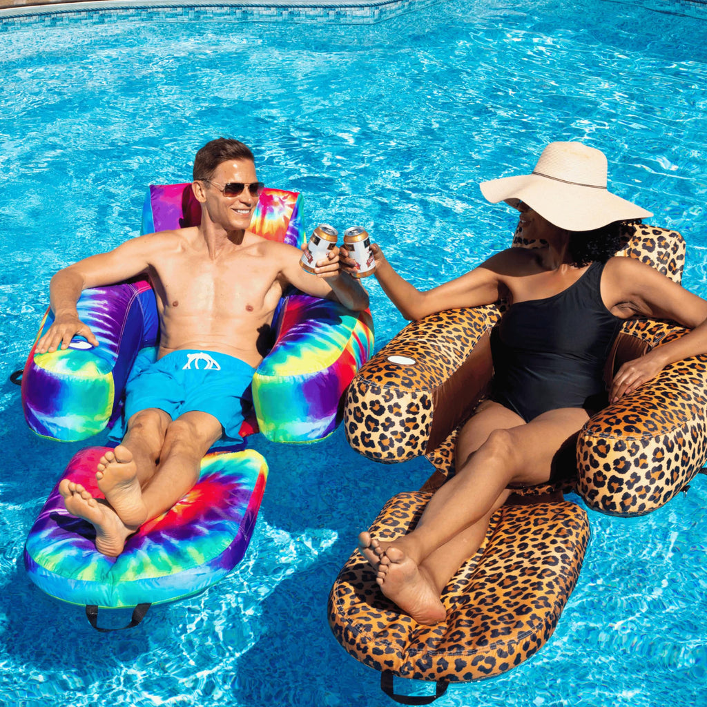 Inflatable Pool Lounger Floating Lounge Chair J968