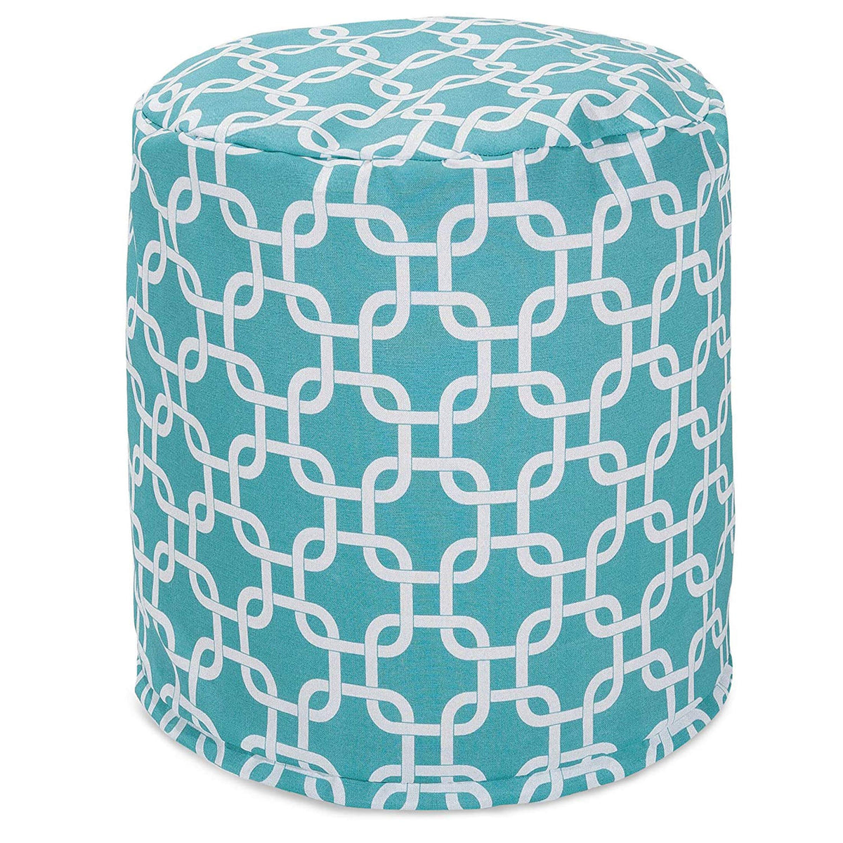 Teal Indoor/Outdoor Bean Bag Ottoman Pouf P273