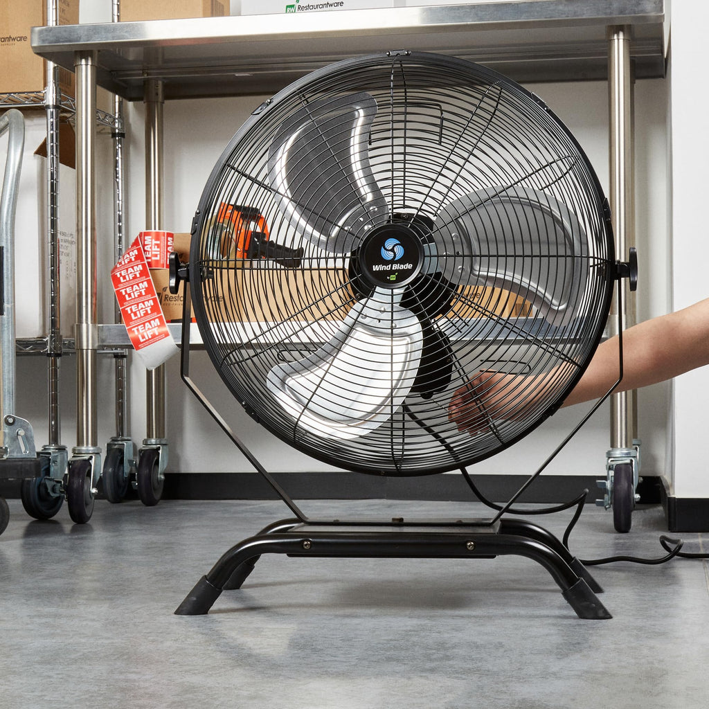 24 Inch Steel Floor and Wall-Mount Misting Fan I3851