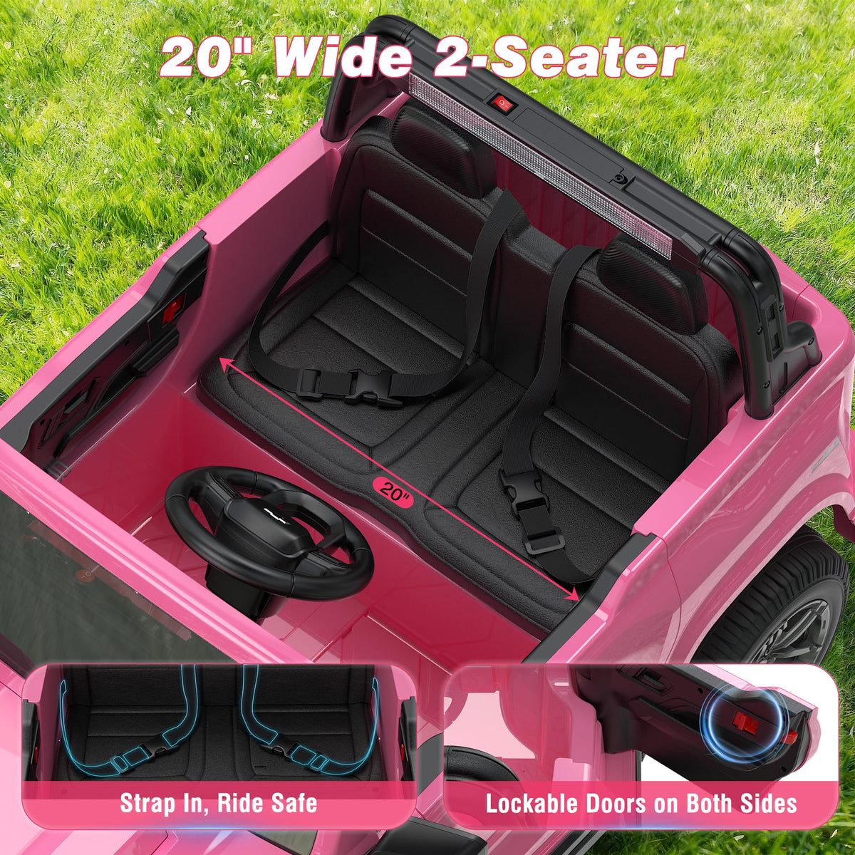 24V 2 Seater Electric Ride on Car W73368