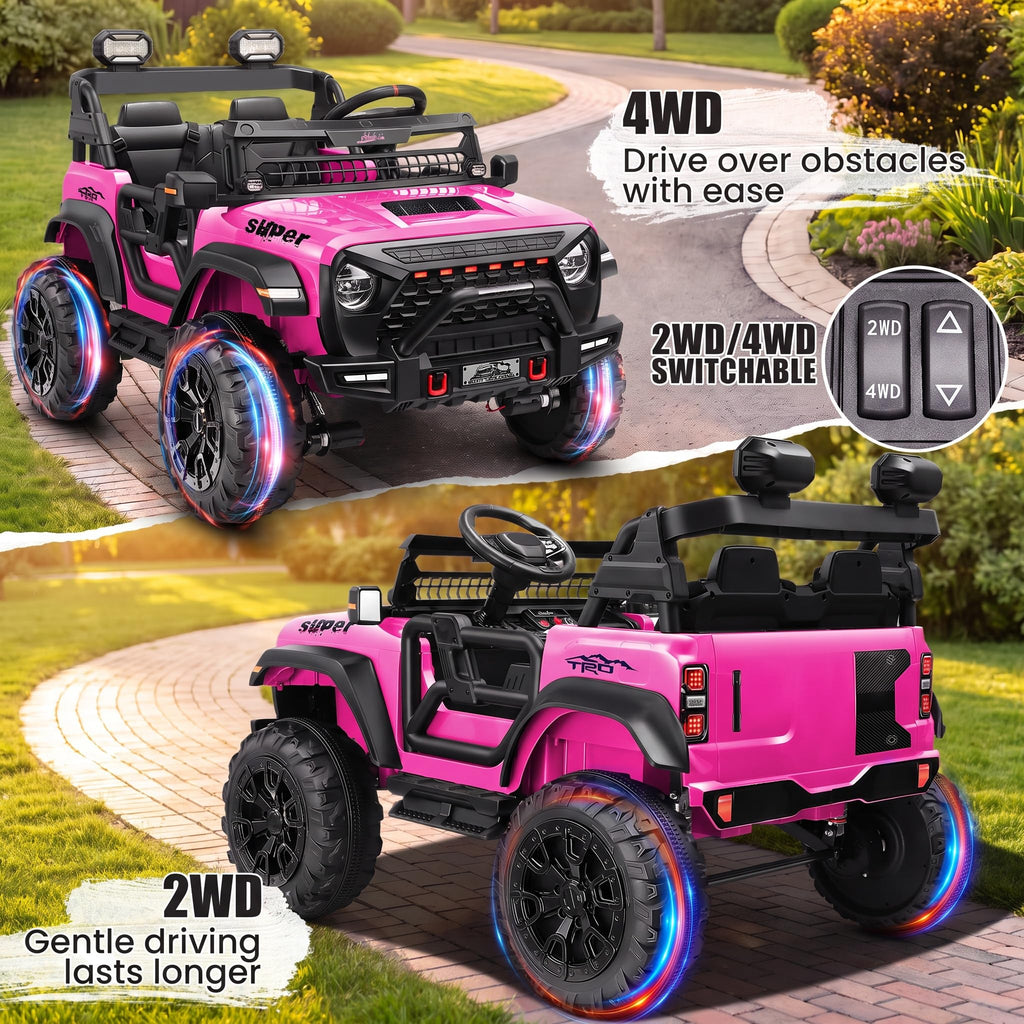 24V 2 Seater Pink Ride on Toy C884014