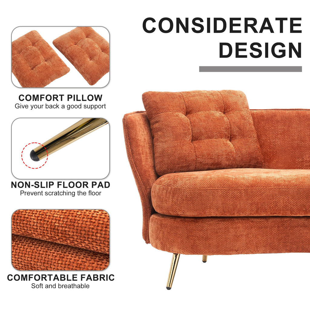 Tufted Velvet Two Seater Sofa B6482