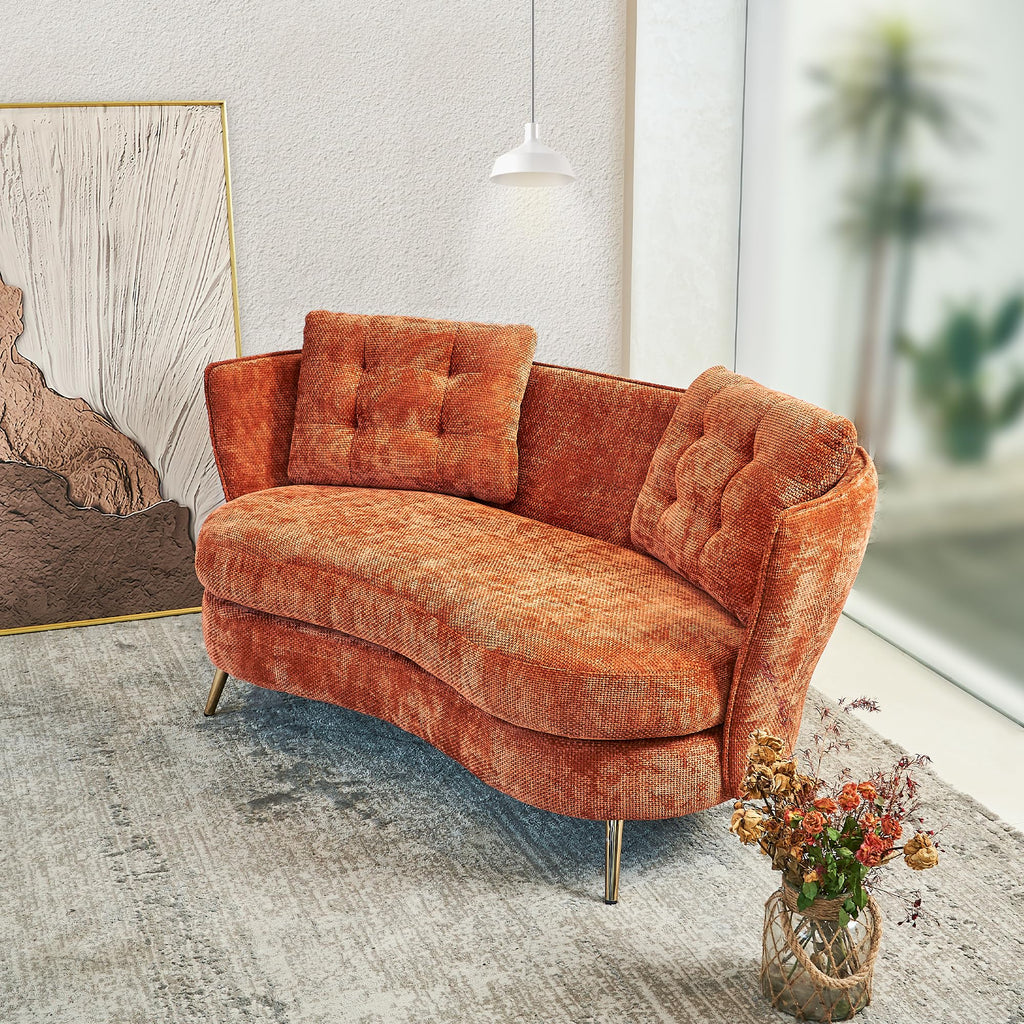 Tufted Velvet Two Seater Sofa B6482